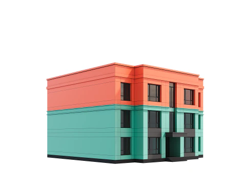 Residential Building 006 3D Model