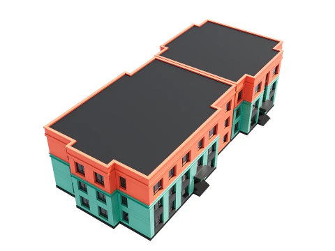 Residential Building 006 3D Model