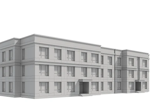 Residential Building 006 3D Model