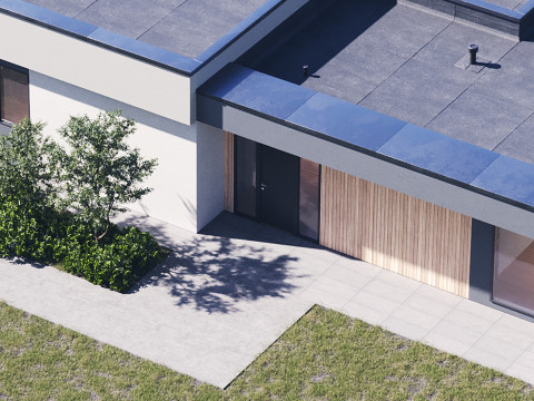 Exterior House Scene 3D Model
