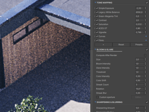 Exterior House Scene 3D Model