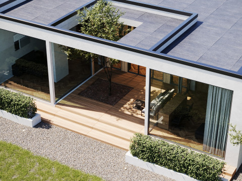 Exterior House Scene Day and Night 3D Модель