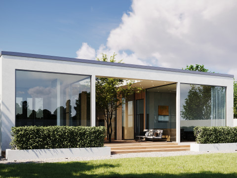 Exterior House Scene Day and Night 3D Модель