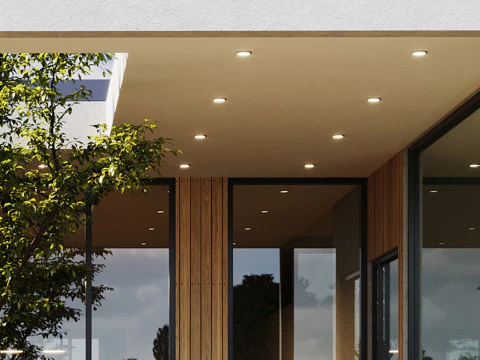 Exterior House Scene Day and Night 3D Model