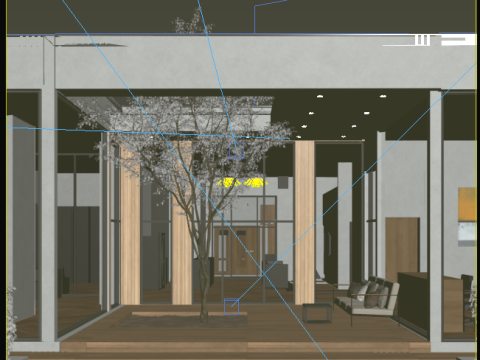 Exterior House Scene Day and Night 3D Модель