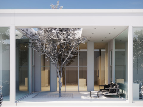 Exterior House Scene Day and Night 3D Модель