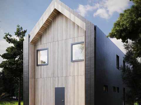 Barn House Scene 3D Model