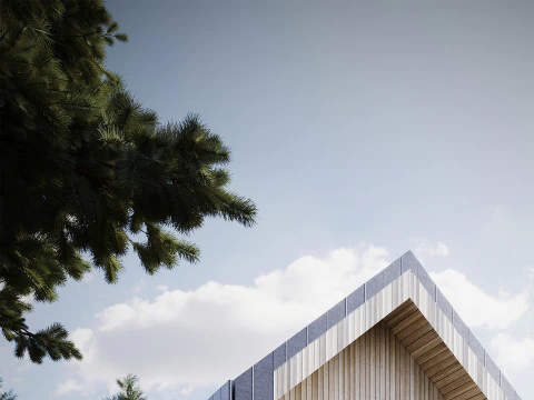 Barn House Scene 3D Model