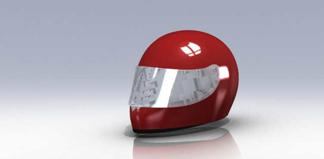 moto helmet solidworks 2010 3D Model .c4d .max .obj .3ds .fbx .stl .blend 