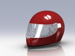 moto helmet solidworks 2010 Modèle 3D