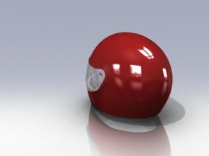 moto helmet solidworks 2010 3D Model