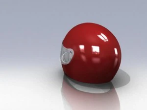 moto helmet solidworks 2010 3D Model