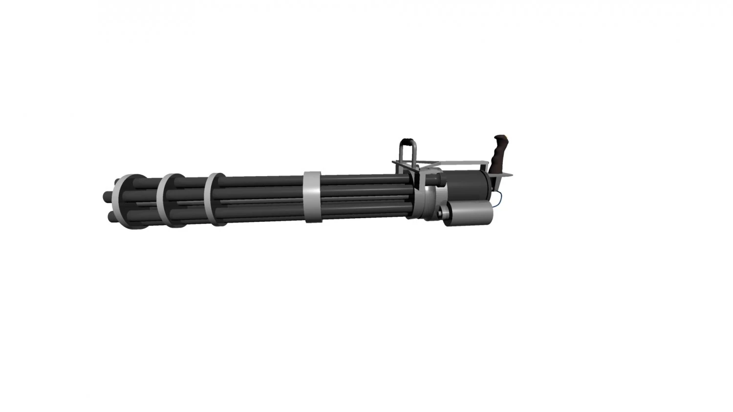 minigun 3D Model .c4d .max .obj .3ds .fbx .stl .blend 