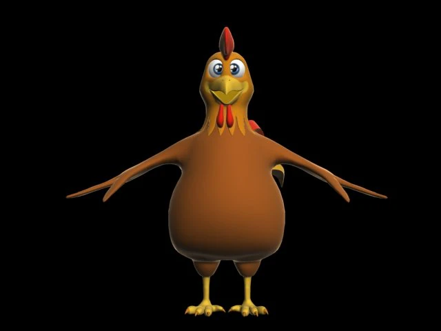 knorr chiken alpha version 3D Model .c4d .max .obj .3ds .fbx .stl .blend 