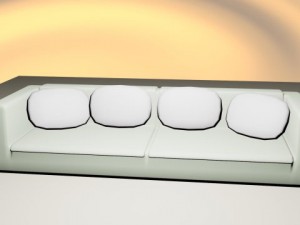 sofa 1 Model 3D