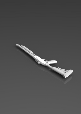 mosberg 590 3D Model .c4d .max .obj .3ds .fbx .stl .blend 