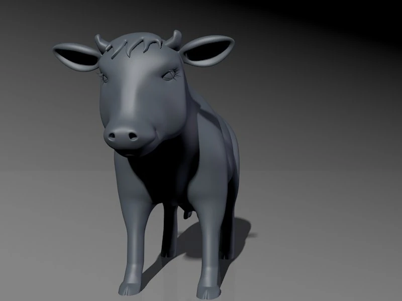 cow model with uvs 3D Model .c4d .max .obj .3ds .fbx .stl .blend 