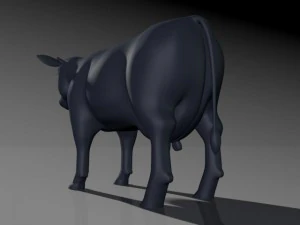 cow model with uvs 3D Model