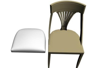 chare 4 Model 3D