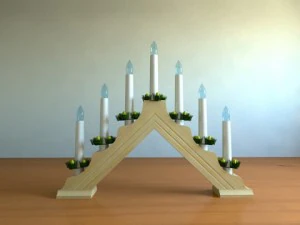 christmas candle bridge 3D Model