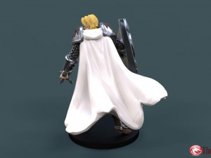 3d printable human cleric miniature 3D-Druckmodell