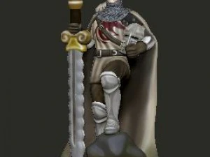 3 boyutlu yazdırılabilir insan ş&ouml;valye minyat&uuml;r&uuml; 3D Baskı Modeli