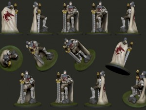 3d printable human paladin miniature Modelo de impresión 3D