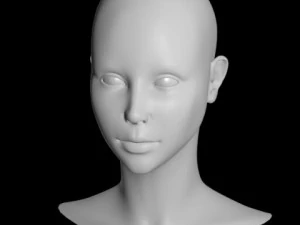 kepala perempuan Model 3D