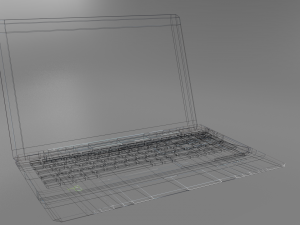 lowpoly laptop Modelo 3D