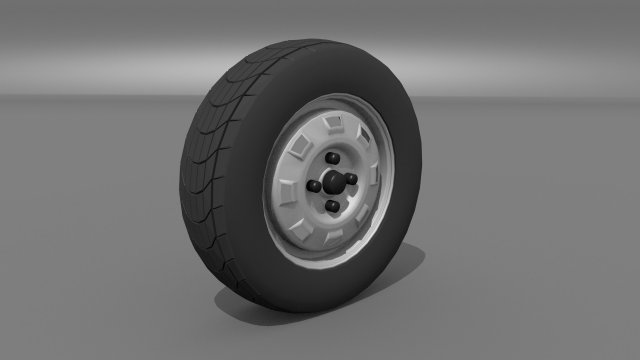 car wheel Modelo 3D .c4d .max .obj .3ds .fbx .stl .blend 