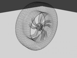 simple car wheel 3Dモデル