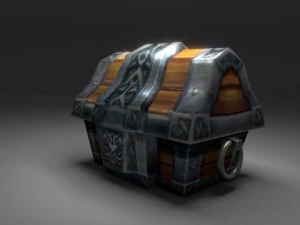 ba&uacute; de tesouro Modelo 3D