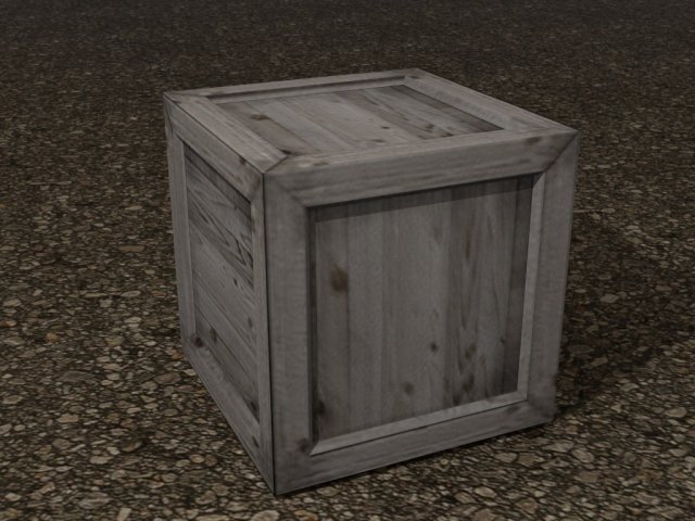 wooden box bump mapped Modelo 3D .c4d .max .obj .3ds .fbx .stl .blend 