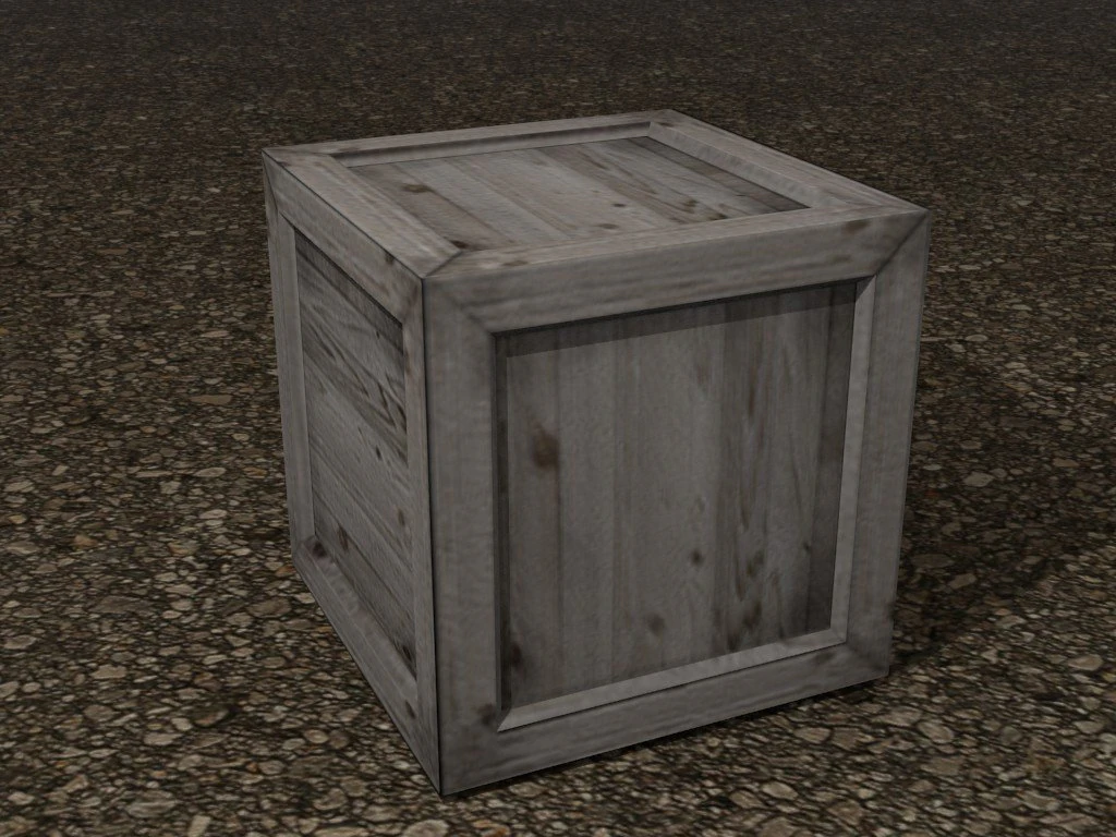wooden box bump mapped 3D Model .c4d .max .obj .3ds .fbx .stl .blend 