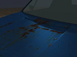 abandoned car bump mapped 3D Model