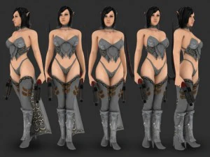 Seksowna dziewczyna Model 3D