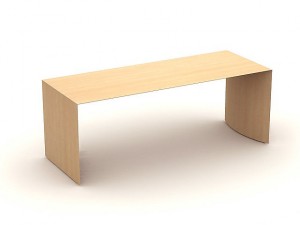 wood chair long b304a Modelo 3D