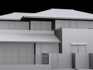 perspective house01 Model 3D