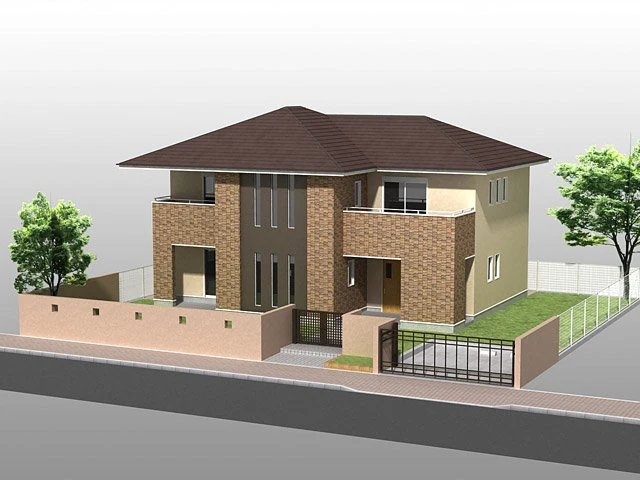 perspective house02 3D Model .c4d .max .obj .3ds .fbx .stl .blend 