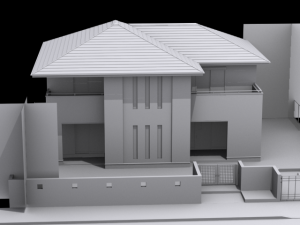 perspective house02 Modelo 3D