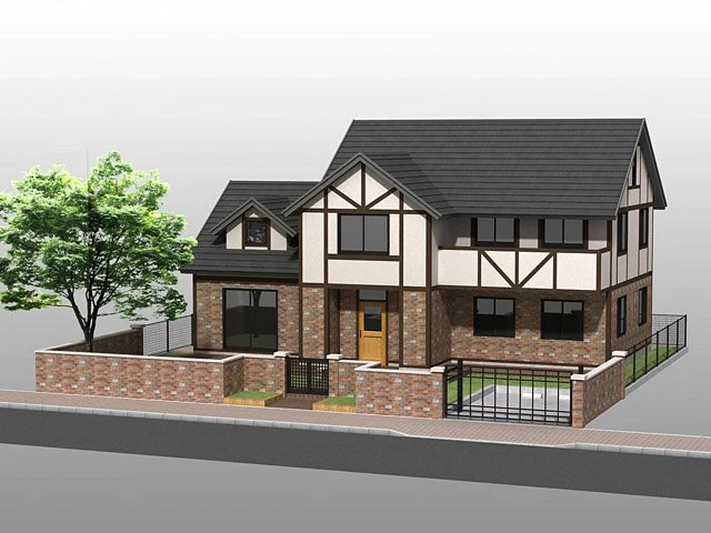 perspective house04 3D Model .c4d .max .obj .3ds .fbx .stl .blend 