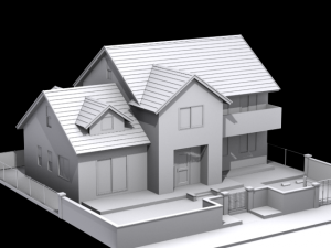 perspective house04 Model 3D