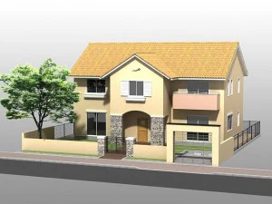 rumah perspektif05 Model 3D