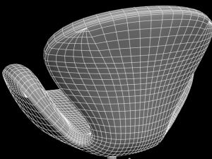swan chair Modello 3D