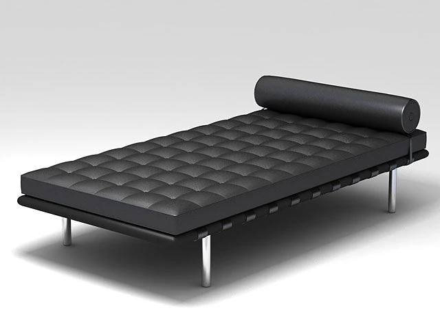 daybed 3D Model .c4d .max .obj .3ds .fbx .stl .blend 
