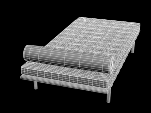 daybed Modello 3D