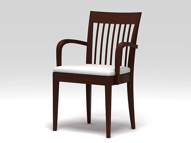 roz wood chair 3D Model .c4d .max .obj .3ds .fbx .stl .blend