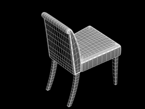 poppy red chair 3D Модель