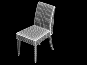 poppy red chair 3D Модель