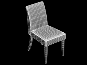 poppy red chair 3D Модель